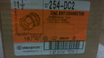  Bridgeport 254-DC2 1-1/2" Zinc EMT Connector (Box of 7) Image