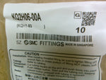  SMC KQ2H06-00A Straight Union Fitting 6mm, TubexTube (Bag of 10) Factory Sealed Image
