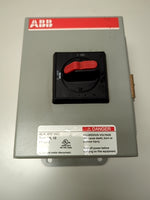  ABB E63822 40A Disconnect Switch 600VAC Rainproof Type 3R/12 Image