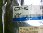  SMC MXQ25-100B Pneumatic Linear Slide Cylinder Factory Sealed Image