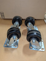 One Lot of 80ea Swivel Casters - 4" x 2"  Plastex Phenolic Wheel 800LB Capacity