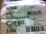  Hoffman ED-1PBX Pushbutton Enclosure Factory Sealed Image