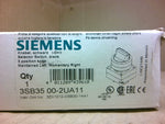  Siemens 3SB35 00-2UA11 Selector Switch Black 3 Position Knob Image