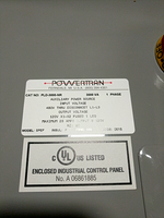  Powertran PLD-3000-NR Auxilary Power Source Transformer 3000VA 480x120  In Box Image