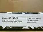  IDC 40-2R Solid Roller Chain 1/2"P x 10' Factory Sealed Image