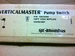  SJE-Rhombus Verticalmaster 1003590 Pump Switch 120V W/Plug 10' Image