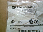  Allen Bradley 800F-MX02 Contact Cartridge with Latch Ser A Factory Sealed Image