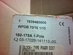  Weidmuller 1939460000 Power Distribution Block 600V 175A 1-Pole In Box Image