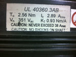  SIEI Ultract UL40360.3AB Brushless Servo Motor 351VAC Image