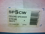  System Sensor SPSCW Round Ceiling Mount Fire Alarm Speaker Strobe Image