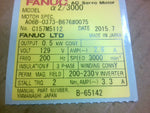  Fanuc  A06B-0373-B676#0075 AC Servo Motor 0.5KW 129V 200HZ 3000 In Box Image