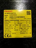  Fanuc A06B-0153-B075#0075 AC Servo Motor a30/3000 4.8KW 3000rpm Image