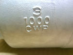  Sharpe 1000CWP Ball Valve 3" Inline Stainless w/ Locking Handle Image