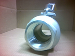  Sharpe 1000CWP Ball Valve 3" Inline Stainless w/ Locking Handle Image