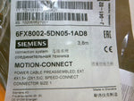  Siemens 6FX8002-5DN05-1AD8 Power Cable 4x1.5+(2x1.5)C  3.8M Factory Sealed Image
