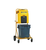 Encon 01104055 Portable Gravity Fed Eyewash Station with Roll-A-Round Cart and Receptacle