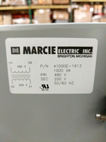  Marcie Electric A1000E-1913 1KVA Transformer 1000VA 480/200 Volt Image
