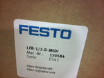  Festo 159584 Filter Regulator Unit LFR-1/2-D-MIDI G1/2 w/Gauge Image