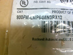  Allen Bradley 800FM-LMP64MN3RX12 Push Button Switch Illuminated Factory Sealed Image