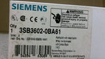  Siemens 3SB3602-0BA61 Push Button with Raised Base White Image