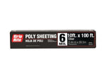 Grip Rite 610100C Clear Poly Sheeting 6Mil 10ft x 100ft