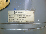  Alpha Wittenstein LP 155-MO2-100-111-000 Gearbox Reducer Image