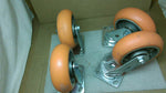  6" Caster Connection CC Apex Wheels 4 PCS Swivel and Rigid Image