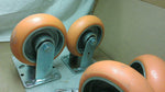  6" Caster Connection CC Apex Wheels 4 PCS Swivel and Rigid Image