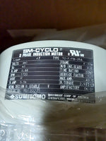  Sumitomo RNYM05-1540-B-360 Hyponic Drive Induction Gearmotor Image