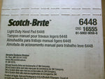  3M 16555 Scotch-Brite Light Duty Hand Pad 6" x 9" 20 Pads/Box Factory Sealed Image