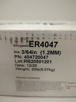  Alcotec Almigweld ER4047 3/64" x 20 LB Aluminum MIG Welding Wire (QTY) Factory Sealed Image