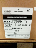  Emerson HZ12-3000 3KVA Transformer Hevi Duty 240/280V x 120V Image
