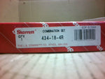 Starrett 434-18-4R 4PC 18" Combination Set Protractor, Square, Miter, 18" Rule Image