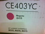  Genuine HP CE403YC Magenta Toner Cartridge Factory Sealed Image