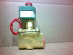  Asco 8210B058 2-Way Brass Solenoid Valve 1-1/4" 120VAC Factory Sealed! Image
