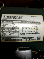 Marathon V E 56T34F5325E Electric Motor w/Pump B044106 2HP 3450RPM Image