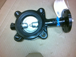  Milwaukee ML224B DL 3" Iron Butterfly Valve w/ Lever Handle Image