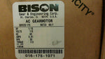  Bison 016-175-1071 AC Gearmotor 1/15 HP 115V 49:1 Ratio Image