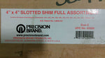 Precision BrandS 42920 Size C 4" x 4" Stainless Steel Slotted Shim Assortment Image