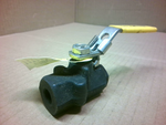  Apollo 73A-141-27 Carbon & SS Ball Valve 1/4" w/ Locking Handle Image