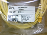  Sick KD4-SYM12M4 Optic Cable, 4 Pin Stright Male Connector, 4M Factory Sealed Image