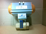  Air Torque PT250 S9H Pneumatic Actuator with 1-1/2" Apollo Ball Valve Image