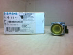  Siemens 3SB36050AA31 22mm Illuminated Pushbutton Flat Yellow Momentary Contact 1NC+1NO Image