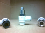  SMC AS4201F Flow Control Valve 1/2" NPT x 3/8" Push to Connect Qty 2 (Lot of 3)  No Box Image