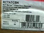  Wiremold RC7ATCBK Poke-Thru Device Flush Diameter 7" Non-Metallic Black- Image
