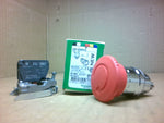  Schneider Electric XB4 BS8442 Emergency Stop Red Push Button w/ Image