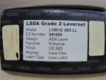  LSDA  L100 IC 26D LL Grade 2 Cylindrical Leverset ADA Compliant Image