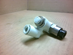  SMC ASP630F-04-12S Flow Control Pilot Valve w/ Speed Control Image