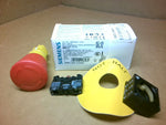  Siemens 3SB3 203-1HA20 Emergency Stop PushButton Red 40mm Image