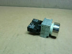  Siemens, 3SB3602-0AA51, Flat Push Button Blue Switch w/ N.O. Co Image